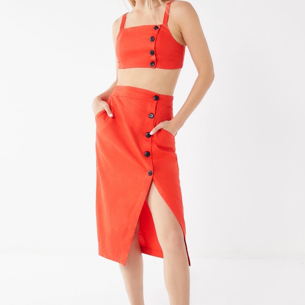 Urban Outfitters Amanda Linen Skirt & Top set!